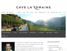 Tablet Screenshot of cavelaromaine.com